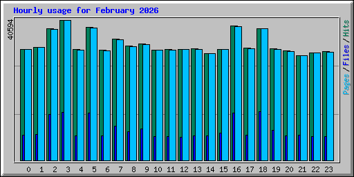 Hourly usage for February 2026