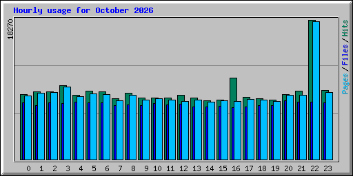 Hourly usage for October 2026